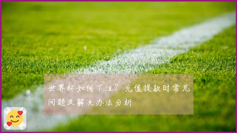 世界杯如何下注？充值提款时常见问题及解决办法分析