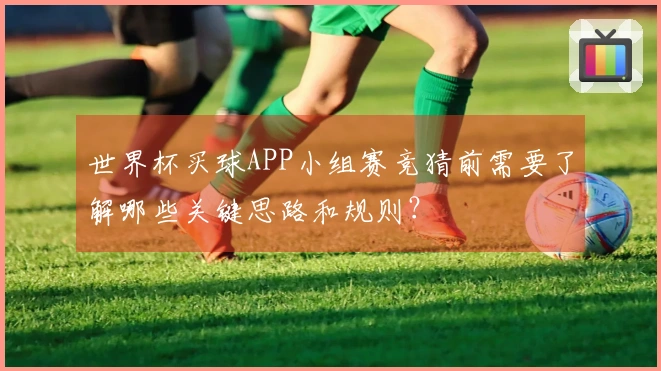 世界杯买球APP小组赛竞猜前需要了解哪些关键思路和规则？